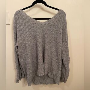America Eagle Gray Knitted Sweater